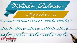 Método Palmer de Caligrafía en Español - Lección 6