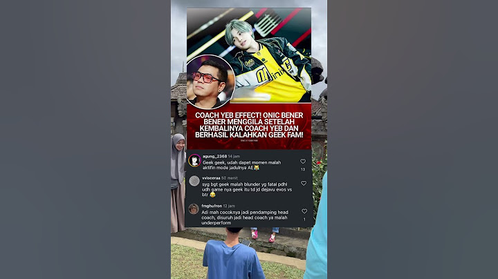 EFEK COACH YEB ONIC MASIH MENANG