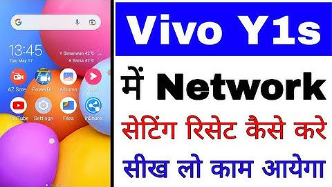 how to reset network settings in vivo Y1s ।। vivo Y1s mobile me network setting reset kaise kare
