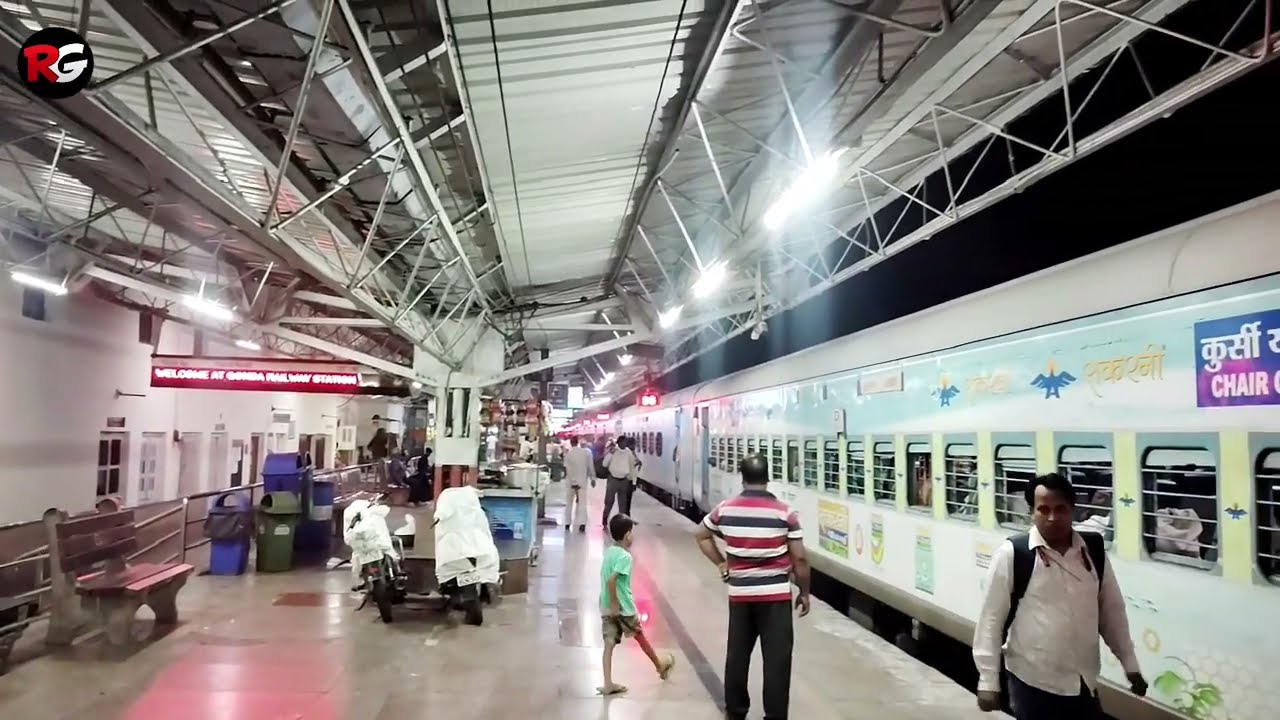 Kushinagar Express Clear Train Announcement at Gonda Junction (GD) Melodious Voice | NER