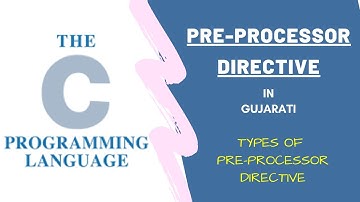 Pre-processor directive with its types