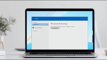 How to view your personal dictionary in laptop