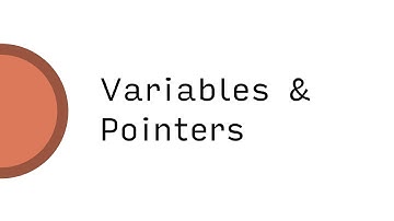 Variables & Pointers | Data & Things