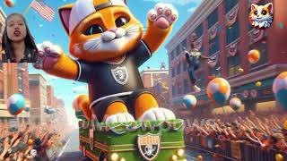 The footballer cat. #cute #aicat #catlover #animation