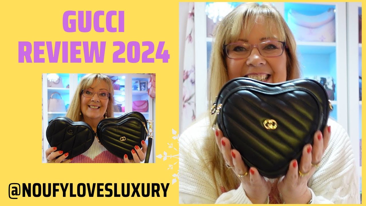 【GUCCI】Interlocking Flower Print Heart Crossbody Bag MULTI Review GUCCI interlocking mini G heart bag 2024 and Coach