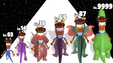 Monster Catch Run - Level Up Dinosaur Max Level Gameplay (Dino Run)