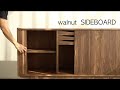 Ordinary Project furniture_making walnut sideboard with tambour door | 원목수납장 만들기