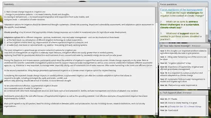 Webinar summary: Irrigation in climate-smart agriculture – challenges and responses