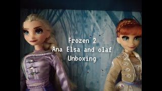 Frozen 2 Anna and Elsa doll set unboxing