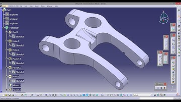 How to create a mechanical part using CATIA Part Design 84