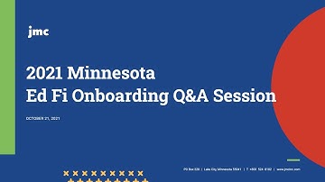 Minnesota Ed Fi Transition Q&A