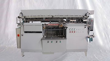 horizontal type wet glue continuous labeling machine high speed metal cans paste labeller صف العلب
