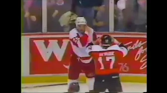 Flyers - Red Wings rough stuff (mostly goals) 2/23/88