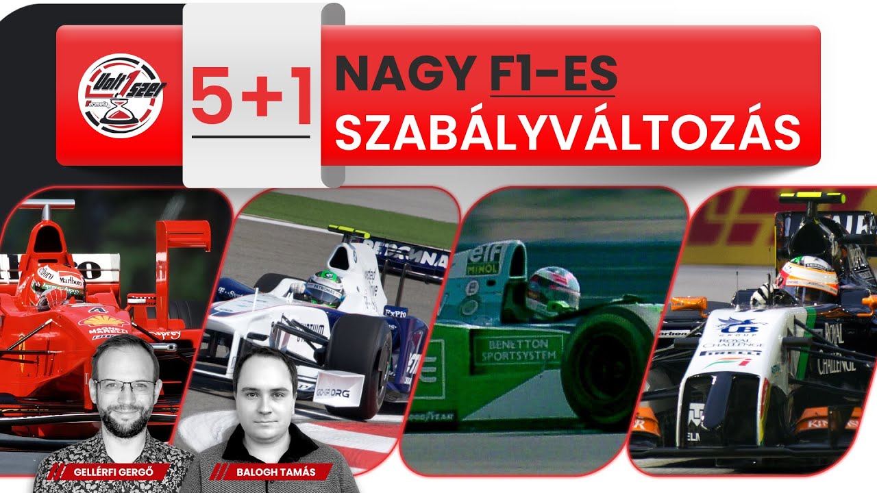 Volt1szer: 5+1 nagy F1-es szabályváltozás