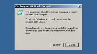 Windows Shutdown Prevention Screen Evolution (9x - 11)!