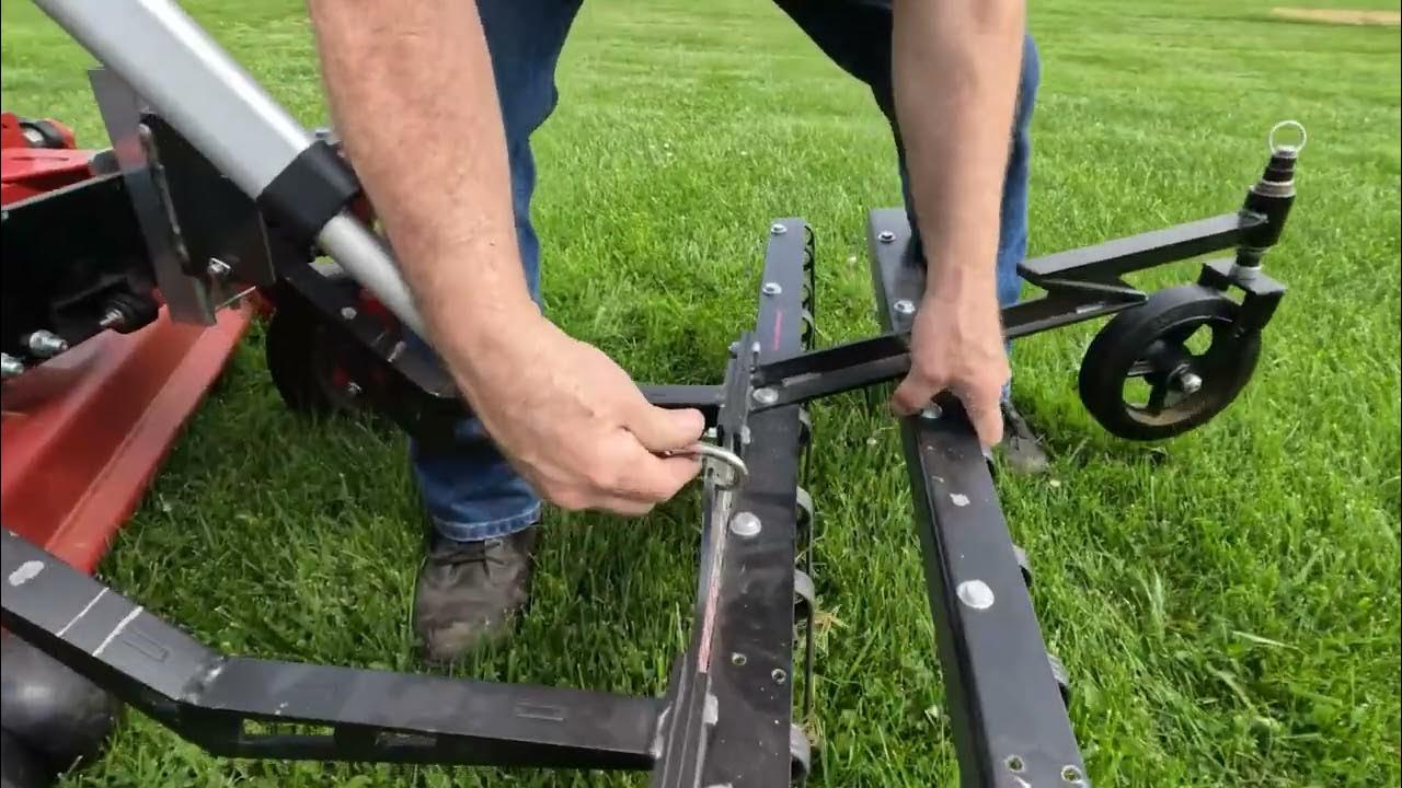 60 Inch Dethatcher Designed for Zero Turn and Stand on Mowers YouTube
