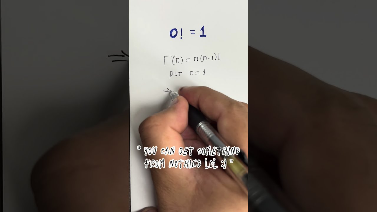 Prove That 0 1 Factorial