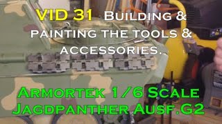 Building the huge scale RC Armortek Jagdpanther G2(VID 31)Building and painting the Armorpax tools