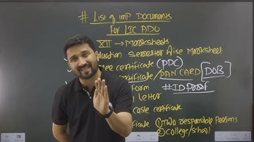 LIST OF IMPORTANT DOCUMENTS FOR LIC ADO INTERVIEW