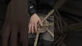 Make a Basket from a Vine #bushcraft #survival #shorts