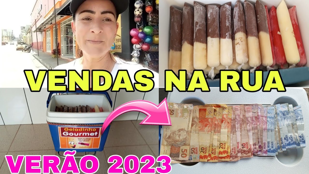VENDAS NA RUA FOI SUCESSO 70 GELADINHOS