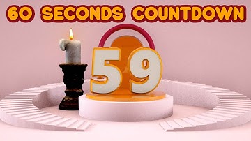 3d 60 Seconds Countdown Free for Personal and Commercial Use 😊