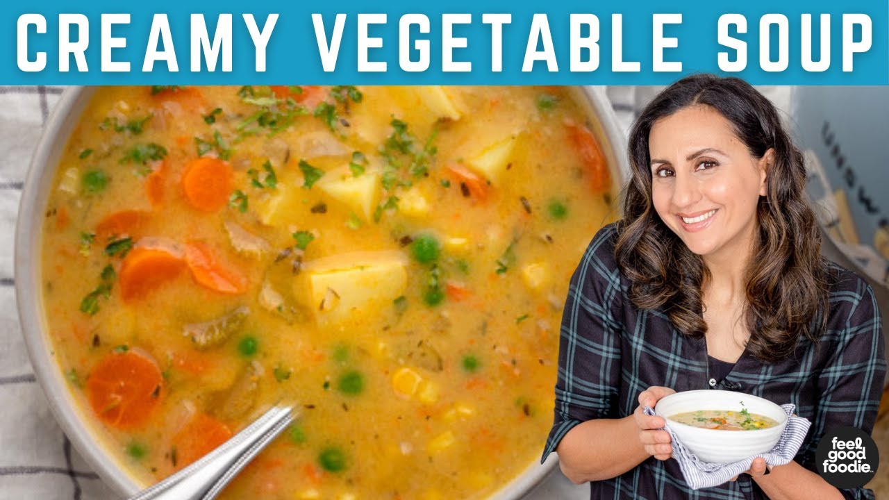 One-Pot Creamy Vegetable Soup - It's All Good Vegan