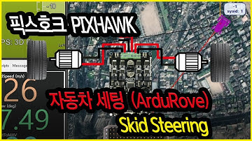 [ArduRover] 픽스호크 자동차 2WR 세팅 mdds10 Skid steering ArduRover