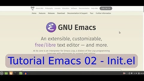 Tutorial Emacs 02 - Init File