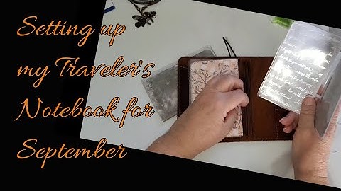 Setting Up My Pocket Sized, Foxy Fix, Travelers Notebook for September