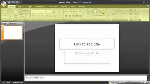 1.6 PowerPoint 2007: Launching PowerPoint and Using the Interface