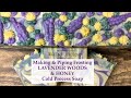 Making LAVENDER WOODS & HONEY Cold Process Aloe Vera Soap w/ Piping Frosting | Ellen Ruth Soap