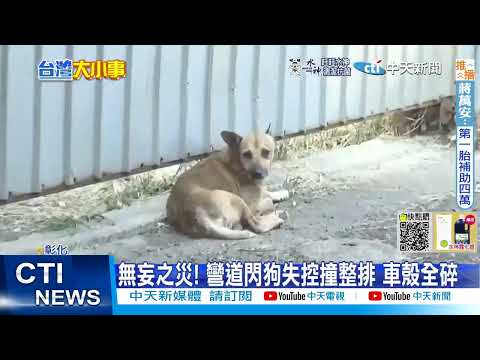 【每日必看】為閃流浪狗?! 騎士撞對向3車慘摔釀3傷 20220927@中天新聞CtiNews