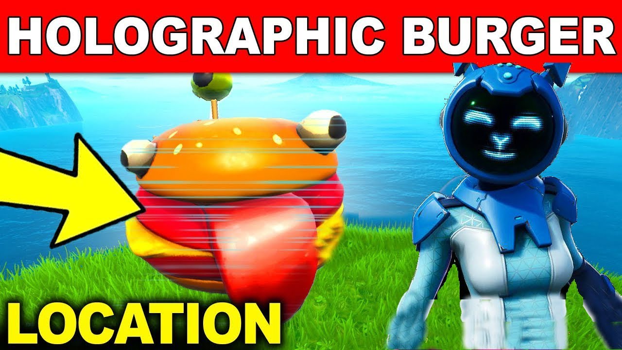 Fortnite Season 9 Week 4 Challenge Location - Dance inside a HOLOGRAPHIC DURR Burger Head