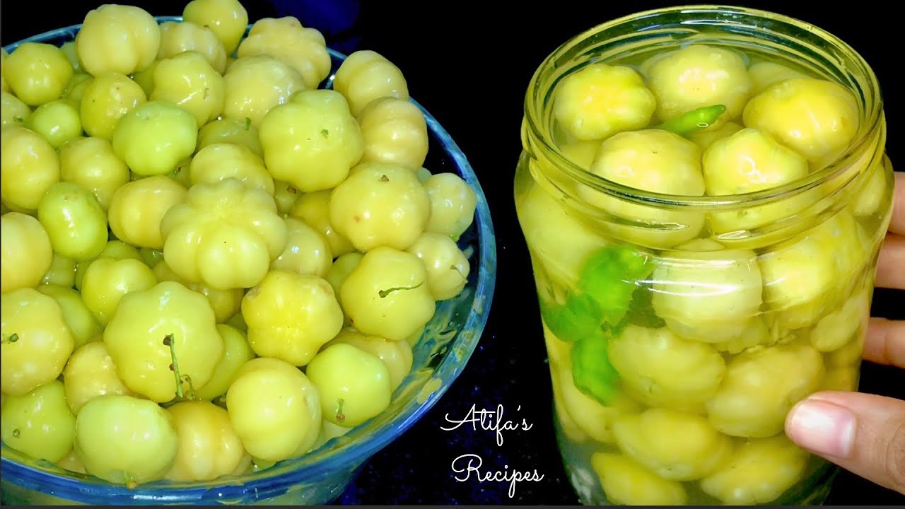 How To Preserve Gooseberry/Amla for long time | Star Gooseberry Pickle | Atifa’s Recipes