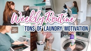 NEW WEEKLY LAUNDRY ROUTINE 2021 | EXTREME LAUNDRY MOTIVATION | REALISTIC LAUNDRY ROUTINE