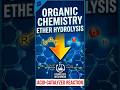 ETHER HYDROLYSIS Acid Catalysed Reaction #jee #jeeproblems #organicchemistry #chemistry #reactions