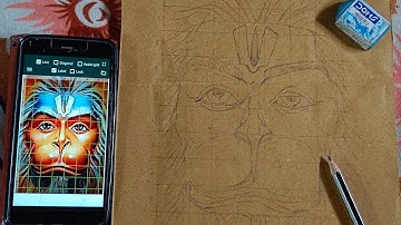 Hanuman 🙏ji ki outline drawing ✍️tutorial full video part 1 📸#tutorial #video#viralvideo