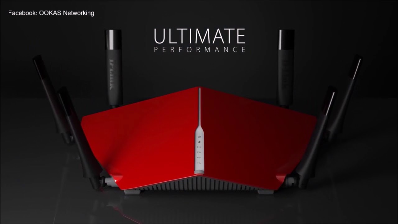 OOKAS- D-LINK DIR-890L AC3200 Ultra Wi-Fi Tri-Band Wireless Router UniFi