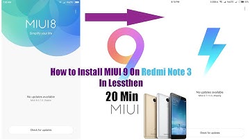 How to Install MIUI 9 On Redmi Note 3 SD| Without Unlocking Bootloader & No Pc | Tamil |