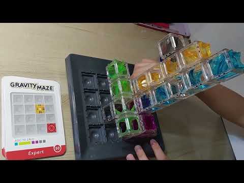 8歲玩什麼？STEAM【ThinkFun】3D迷宮塔 #50，胖比和媽媽合作排出的解答