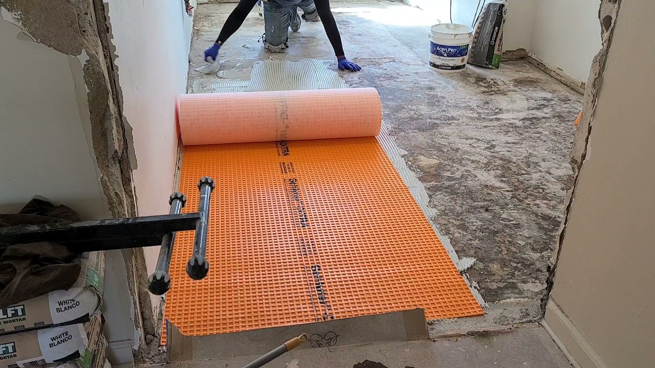 how to install Schluter Ditra