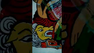 Folk Art || art || durga maa painting||  Homemade frame || Anubhav sahu || screenshot 3