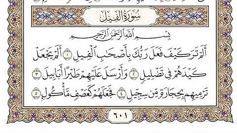 سورة الفيل محمد ايوب