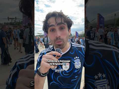 Argentine fans DID NOT hold back on England 🗣️