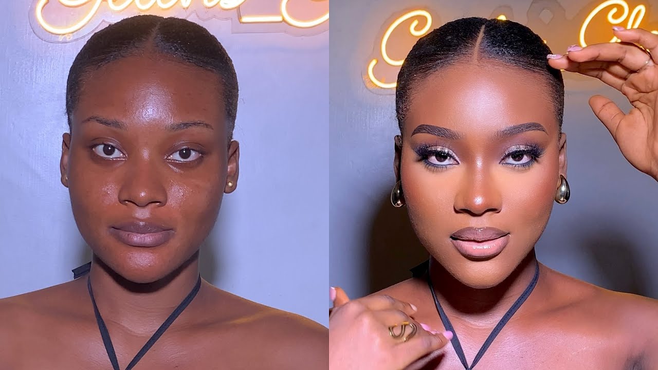 caramel skin makeup transformation YouTube