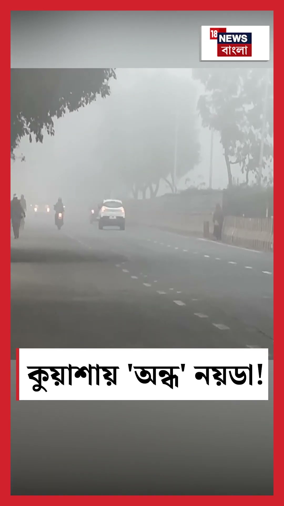 কুয়াশায় 'অন্ধ' Noida! | N18S #shorts