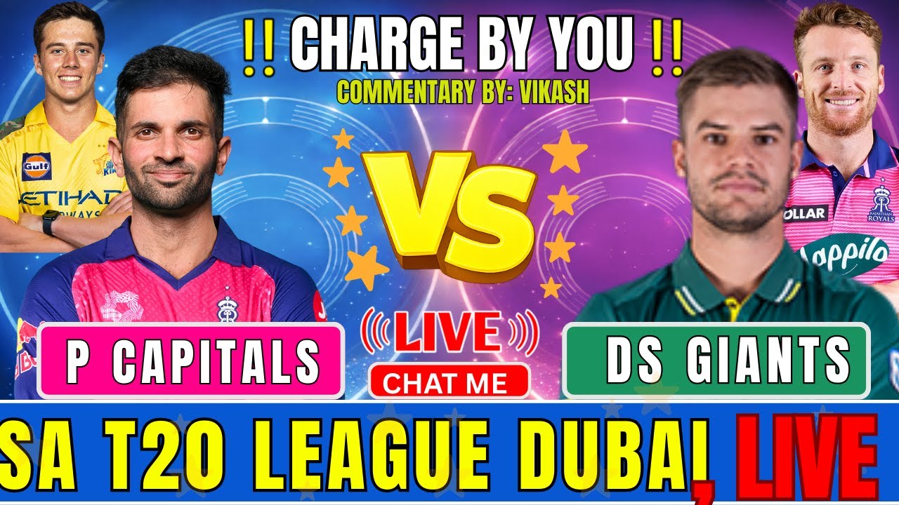 Pretoria Capitals vs Durban Super Giants LIVE | SA20 2026 Match Today | PC vs DSG Live Score