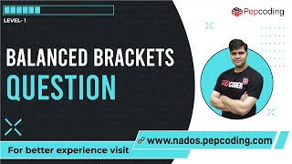 Balanced Brackets | Question