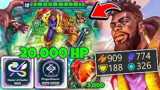 Ksante but I have 20,000 HP and infinite scaling AD and AP | 2v2v2v2 Arena